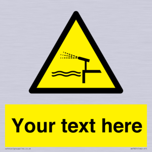 Custom warning water cannon